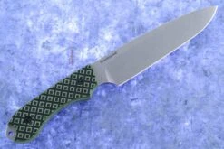 Guardian 6 - Toxic Green/Black G10, Stonewash Blade, Sabre Grind - CPM-3V -Optimal Knives Store 93444 4 x