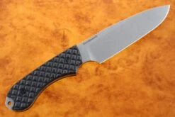 Guardian 5 - Black G10, Stonewash Blade, Sabre Grind - CPM-3V -Optimal Knives Store 93456 4 x