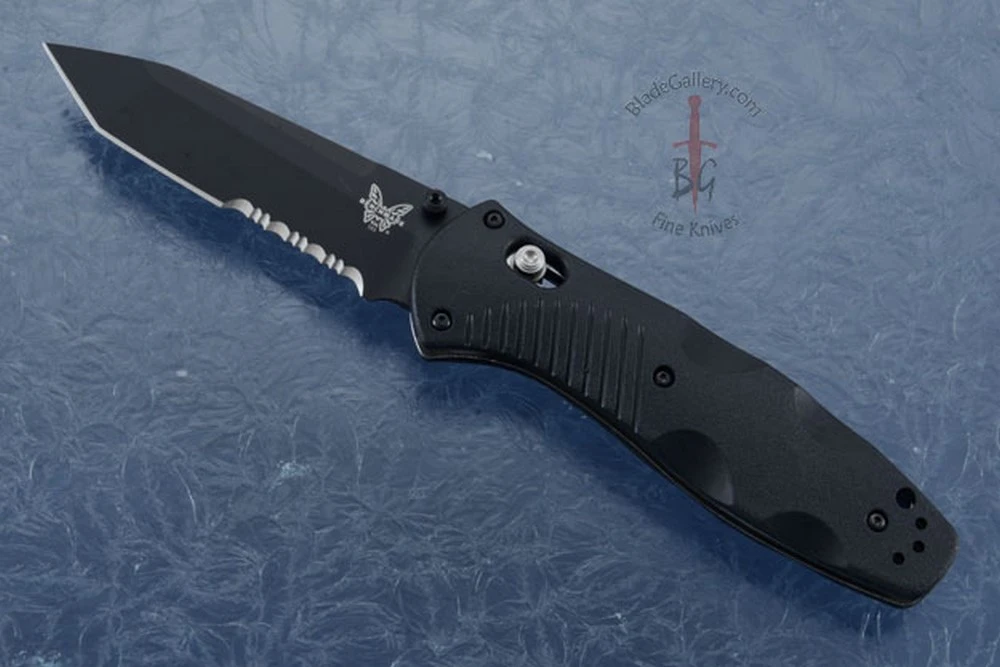 Benchmade Barrage Tanto (583SBK) Spring Assisted AXIS Lock, Serrated Black Blade 1 Benchmade Barrage Tanto (583SBK) Spring Assisted AXIS Lock, Serrated Black Blade