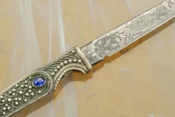 Filigree Desk Knife With Damascus -Optimal Knives Store 94687 6 x