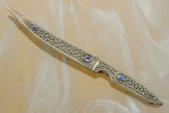 Filigree Desk Knife With Damascus -Optimal Knives Store 94687 7 x