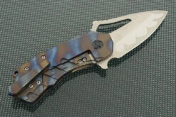 Kiba 2 With Flame Anodized Titanium -Optimal Knives Store 95030 6 x