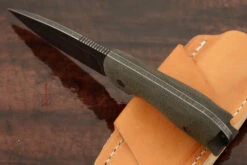 Guardian 3 - 3D OD Green Micarta, Nimbus Blade, Sabre Grind - M390 -Optimal Knives Store 95227 3 x