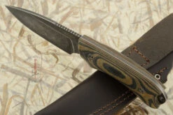 Guardian 4 - 3D Camo Micarta, Nimbus Blade, Sabre Grind - M390 -Optimal Knives Store 95236 3 x