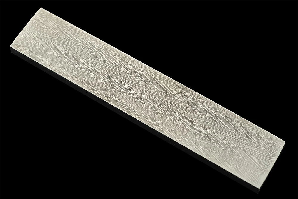 Composite Damascus Bar (3.7" X .7" X .184") 2 Composite Damascus Bar (3.7" X .7" X .184") - Image 2