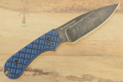 Guardian 3 - Black/Blue G10, Nimbus Blade, Saber Grind - M390 -Optimal Knives Store 96206 4 x