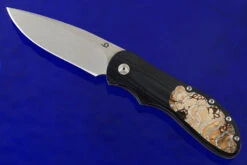 EDC Framelock Front Flipper With Black G10 And Mammoth Molar