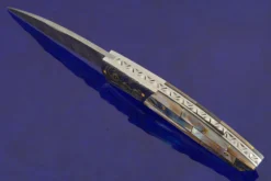 Model 19 Backlock With Abalone And Mother Of Pearl -Optimal Knives Store 96439 5 x