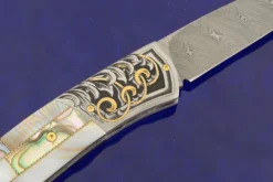 Model 19 Backlock With Abalone And Mother Of Pearl -Optimal Knives Store 96439 8 x