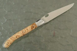 Laguiole NATURE, Masur Birch, One Hand Open -Optimal Knives Store 97509 5 x