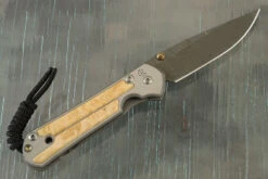 Small Sebenza 21 With Box Elder And Laddered Damascus - Left Handed