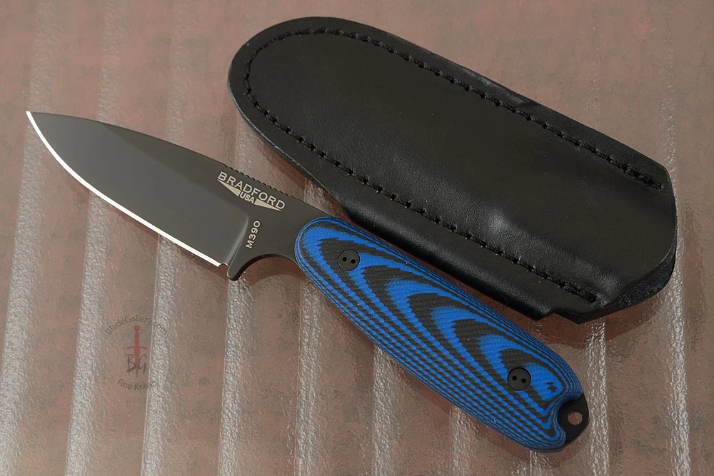 Guardian 3.5 - 3D Black/Blue G10, DLC Blade, Sabre Grind - M390 1 Guardian 3.5 - 3D Black/Blue G10, DLC Blade, Sabre Grind - M390