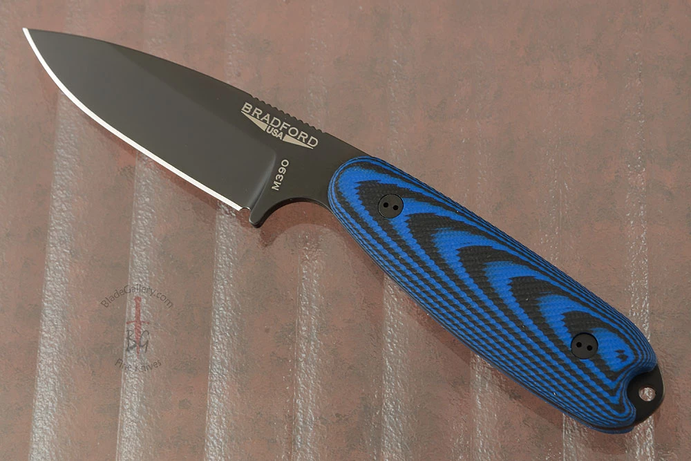 Guardian 3.5 - 3D Black/Blue G10, DLC Blade, Sabre Grind - M390 2 Guardian 3.5 - 3D Black/Blue G10, DLC Blade, Sabre Grind - M390 - Image 2