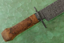 Damascus Bowie With Makamong Burl -Optimal Knives Store 98379 7 x