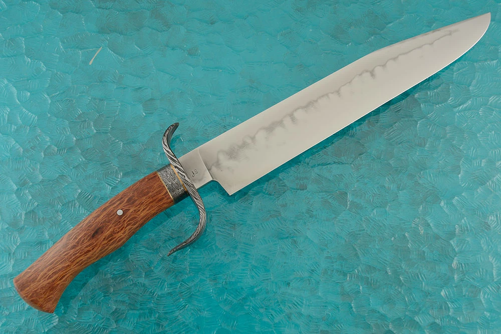 Hamon S-Guard Bowie With Lace Sheoak 6 Hamon S-Guard Bowie With Lace Sheoak - Image 6