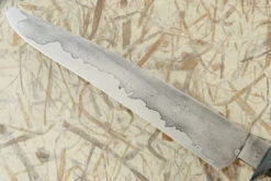 San Mai Damascus Bowie With Ebony -Optimal Knives Store 98435 3 x