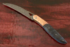 Folding Claw Higonokami With Maple And Copper