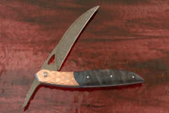 Folding Claw Higonokami With Maple And Copper -Optimal Knives Store 99134 6 x