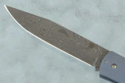 Kit Slip Joint With Damascus, Lightning Strike Carbon Fiber And Titanium 9 Kit Slip Joint With Damascus, Lightning Strike Carbon Fiber And Titanium -Optimal Knives Store 99213 2 x