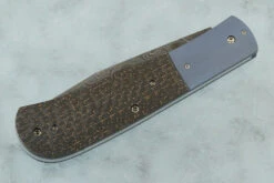 Kit Slip Joint With Damascus, Lightning Strike Carbon Fiber And Titanium 10 Kit Slip Joint With Damascus, Lightning Strike Carbon Fiber And Titanium -Optimal Knives Store 99213 3 x