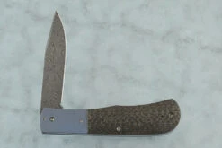 Kit Slip Joint With Damascus, Lightning Strike Carbon Fiber And Titanium