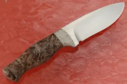 Renoster (Hunter) With Maple Burl -Optimal Knives Store 99569 5 x scaled