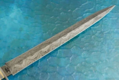 Damascus Dagger With Giraffe Bone -Optimal Knives Store 99791 3 x