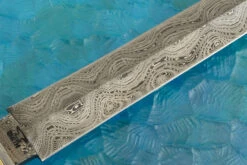 Damascus Dagger With Giraffe Bone -Optimal Knives Store 99791 4 x