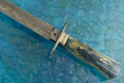 Damascus Dagger With Giraffe Bone -Optimal Knives Store 99791 7 x